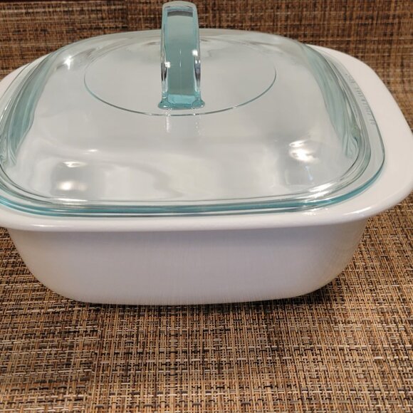 CORNING Ware Corelle Simply Lite Glass Casserole w/ Glass Lid 1.5 Qt EUC - Picture 3 of 14